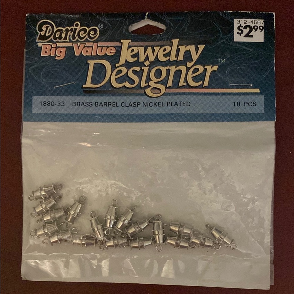Jewelry making barrel clasps